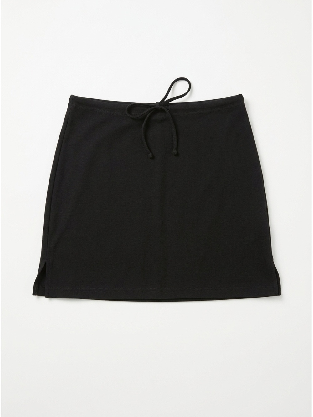 Joe Benbasset Black Mini Skirt with Drawstring Waist, Size Small